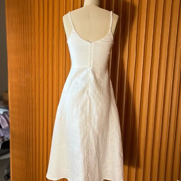 Reformation White Midi Dress - Picture 2 of 2